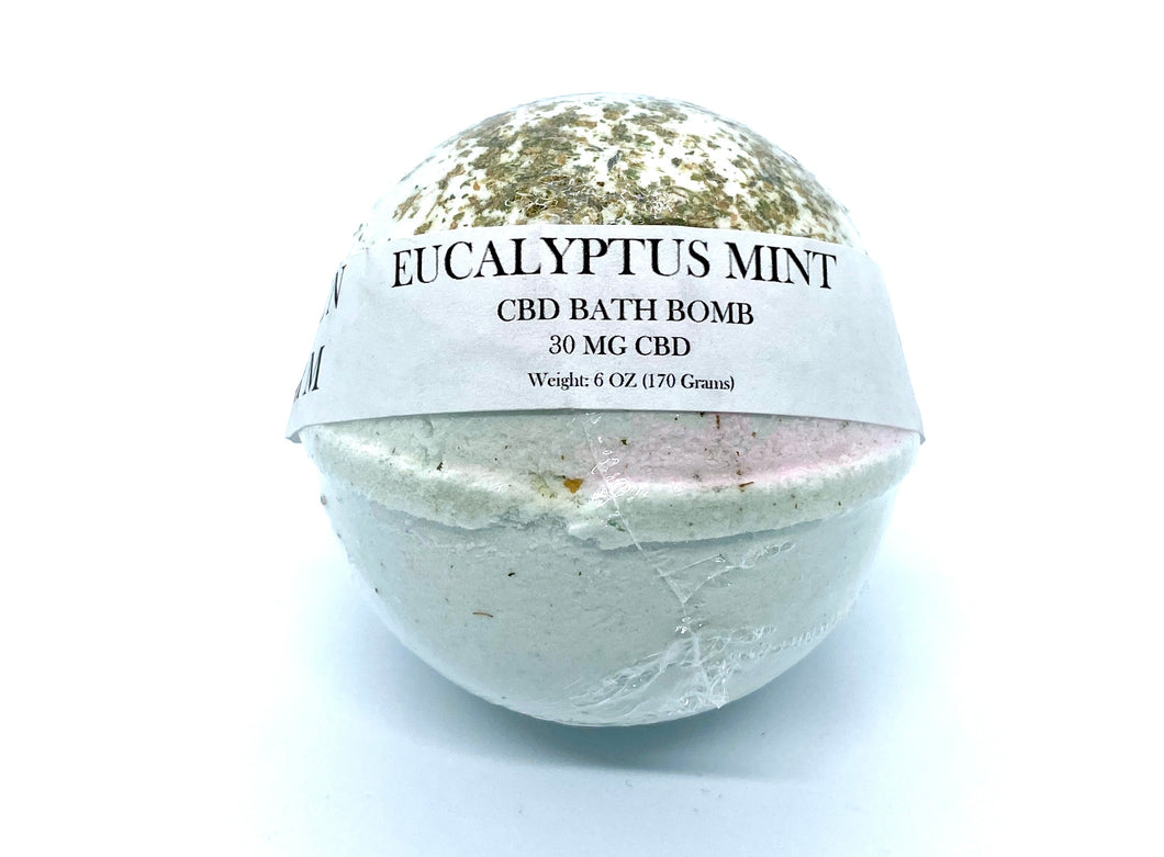 CBD Bath Bomb: Eucalyptus Mint